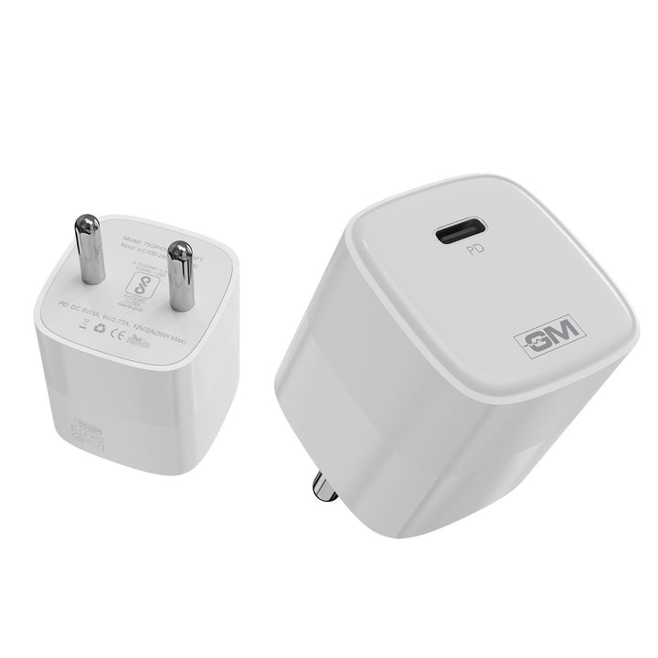 G+ GaN Fast Charger - 25W Power Output (White)