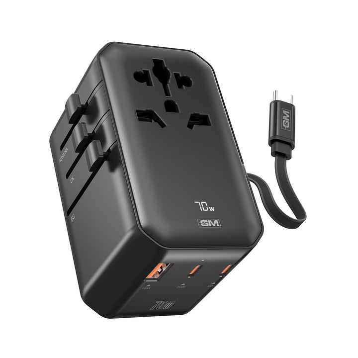 TravelEase Pro 70W with Display - 150 Countries ( Black )