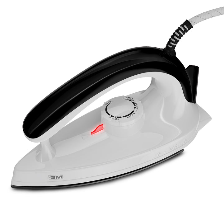 G-Wave 1000 Watt Dry Iron (Black) - Overheat Protection