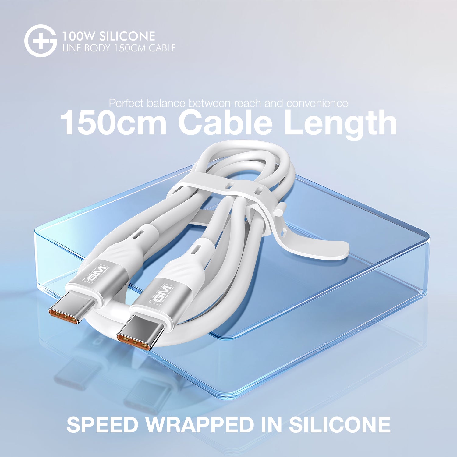 GM G+  Silicon Line Body 150cm Cable 100W (White)