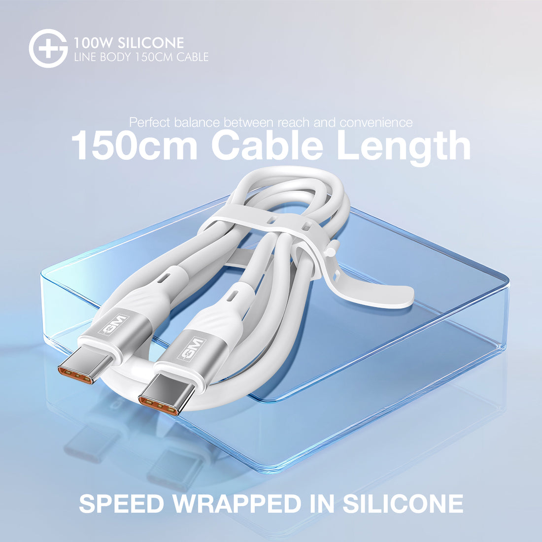 GM G+  Silicon Line Body 150cm Cable 100W (White)