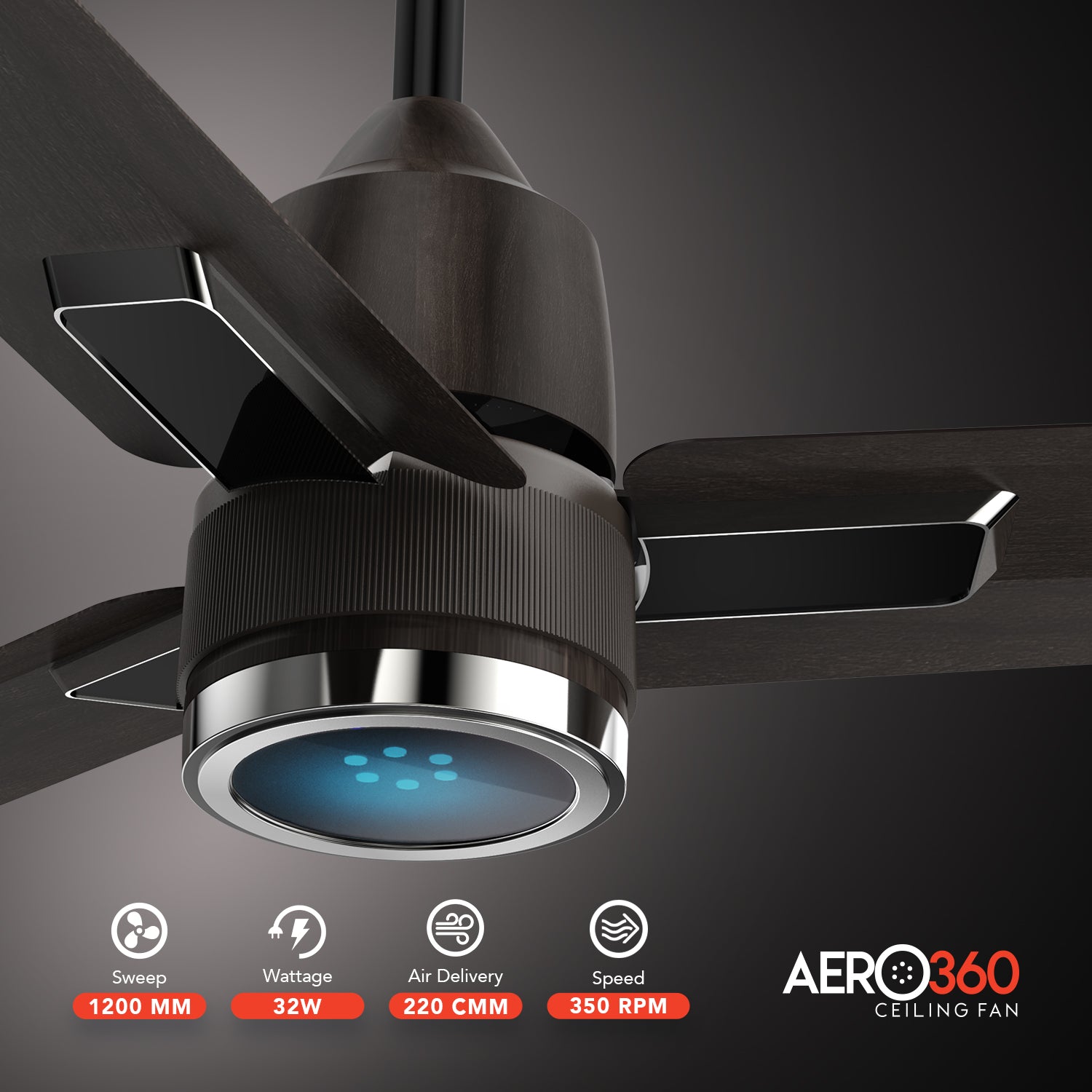 GM Aero 360 - Ceiling Fan (Gunmetal)