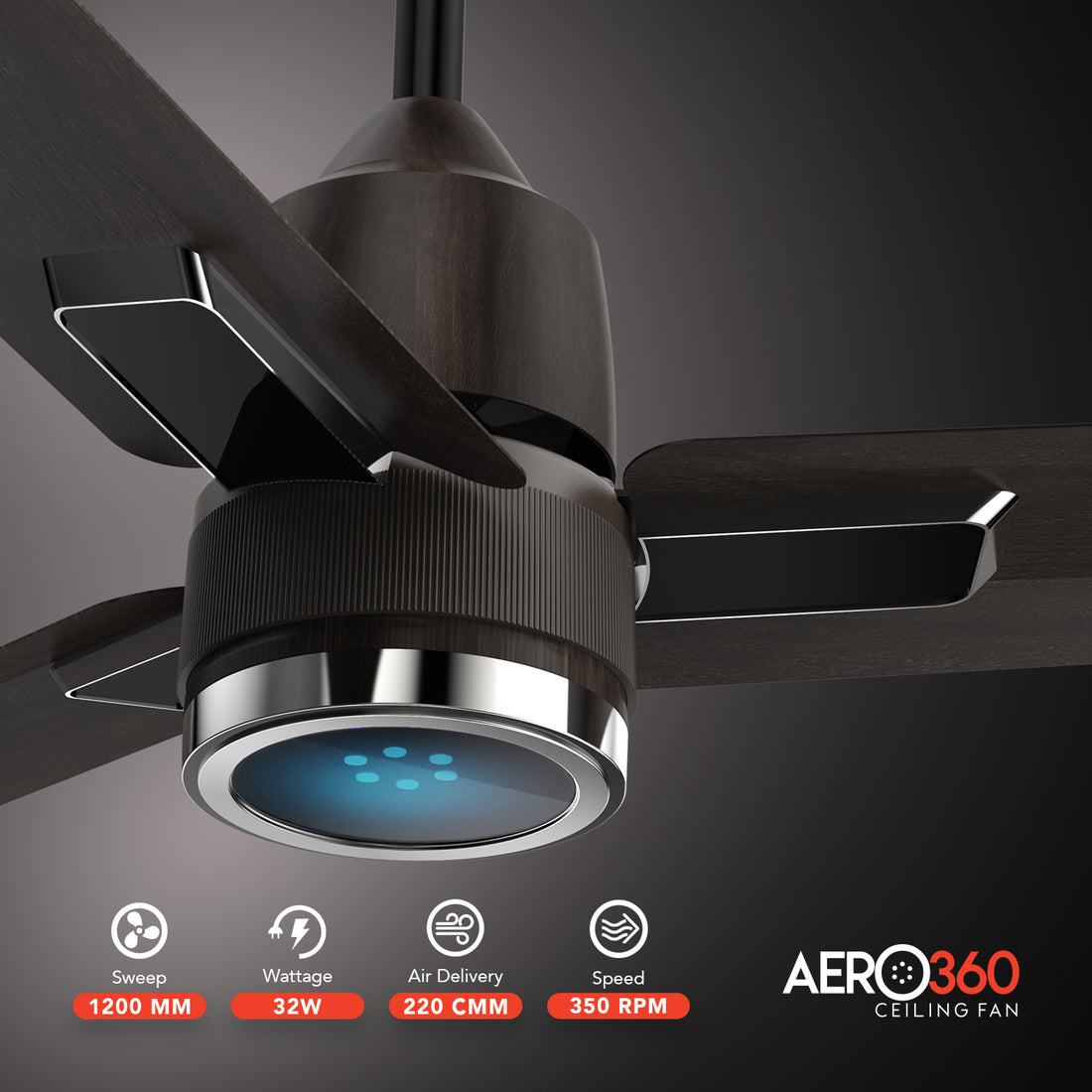 GM Aero 360 - Ceiling Fan (Gunmetal)