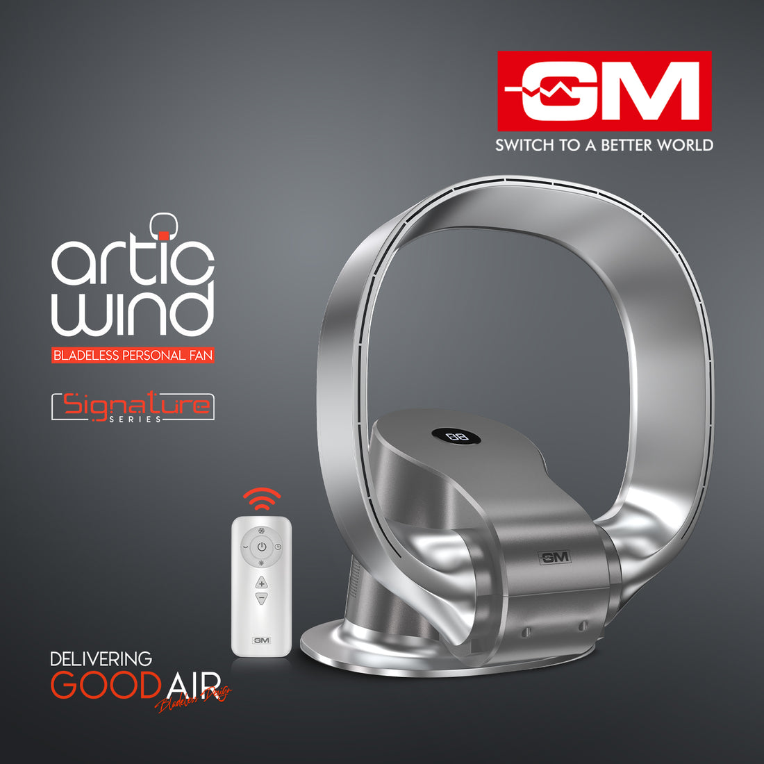 ARTIC WIND BLADELESS PERSONAL FAN (Grey)