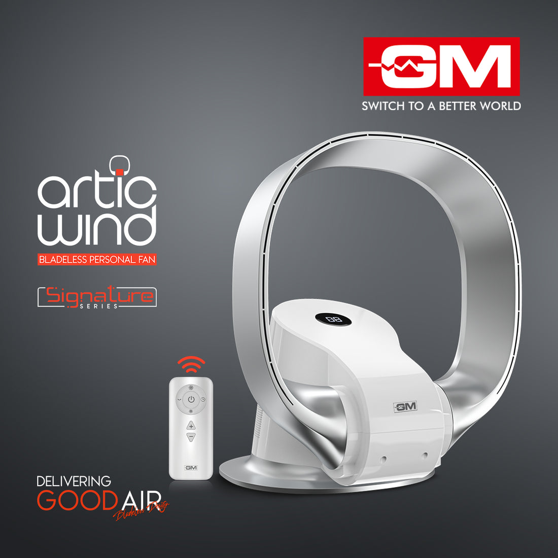 ARTIC WIND BLADELESS PERSONAL FAN (White)