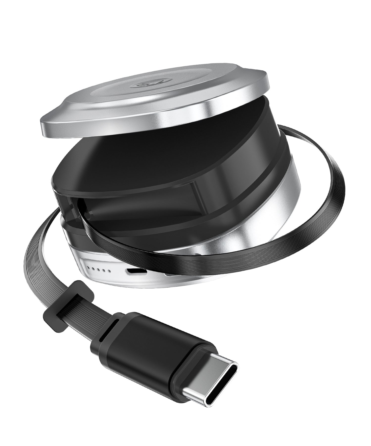 MAGEDGE 10000mAh Powerbank with 45W Type-C Retractable Cable
