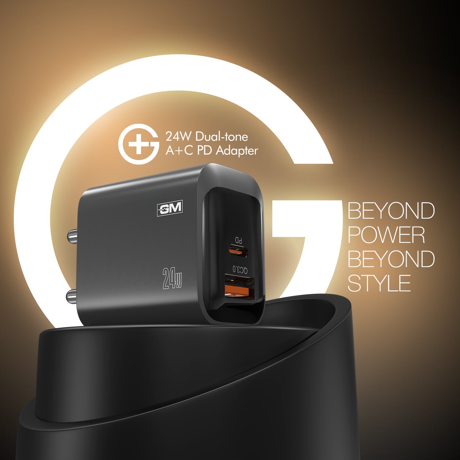 G+ Dual-Tone A+C PD Adapter - 24W Fast Charging