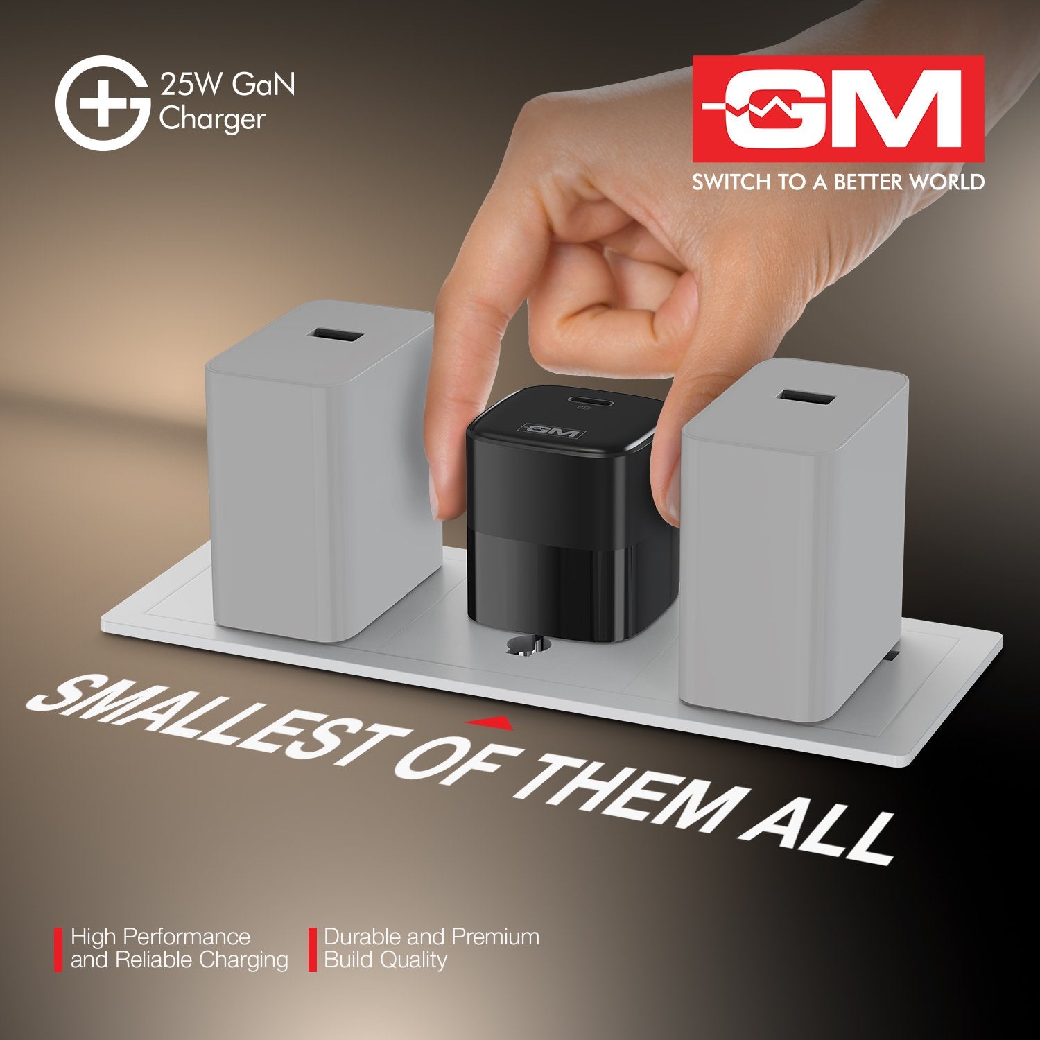 G+ 25W GaN Fast Charger Black