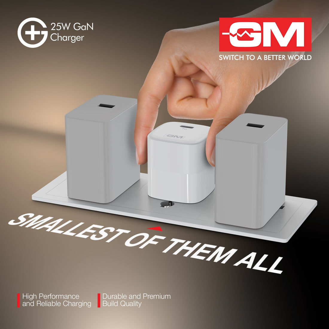 G+ 25W GaN Fast Charger White