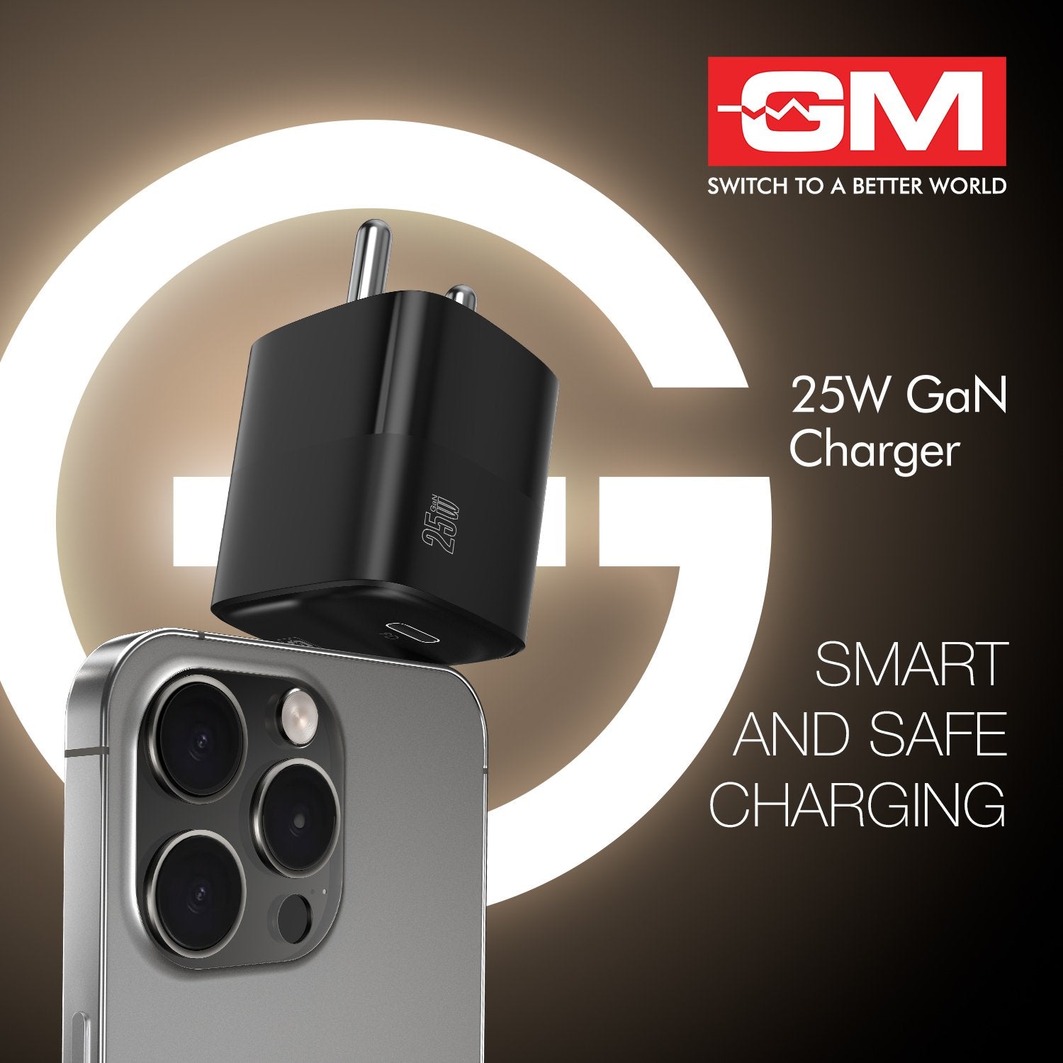 G+ 25W GaN Fast Charger Black