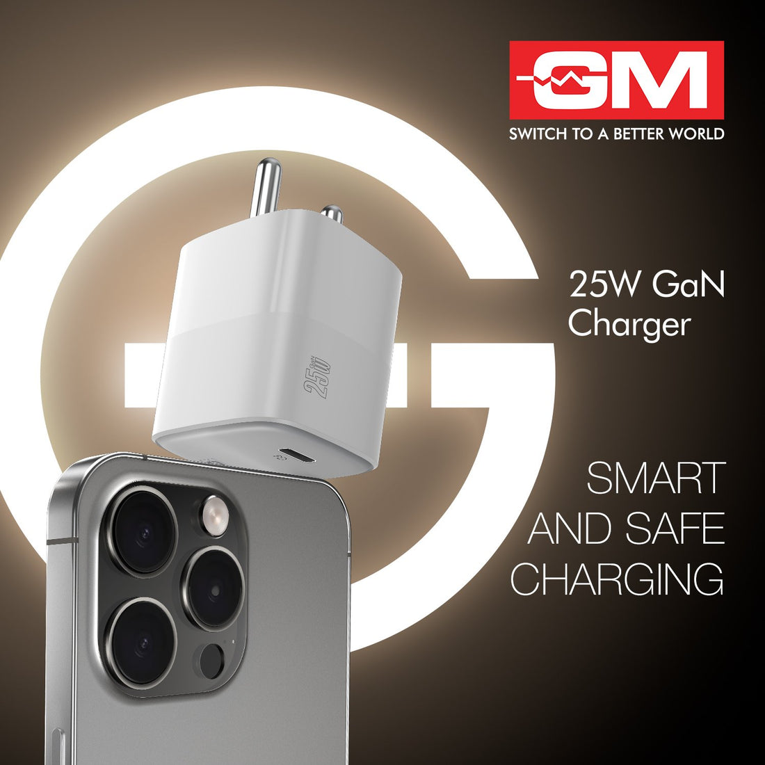 G+ 25W GaN Fast Charger White
