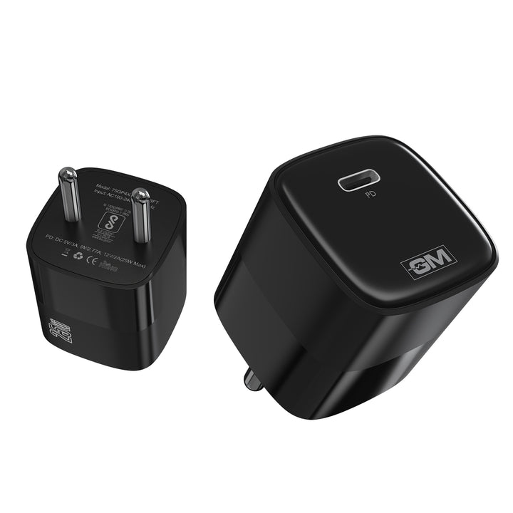 G+ GaN Fast Charger - 25W Power Output (Black)