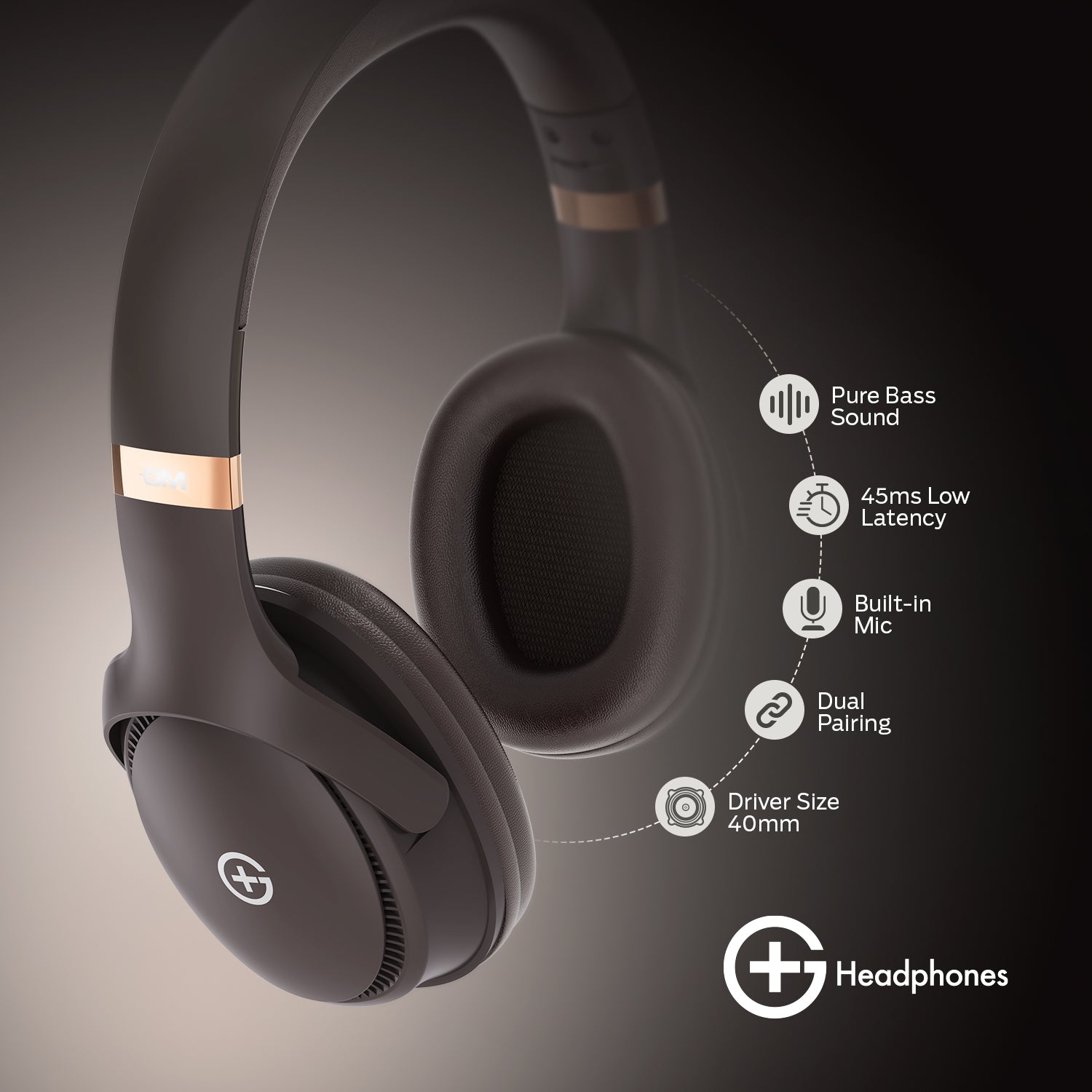 G+ Headphones (BROWN)