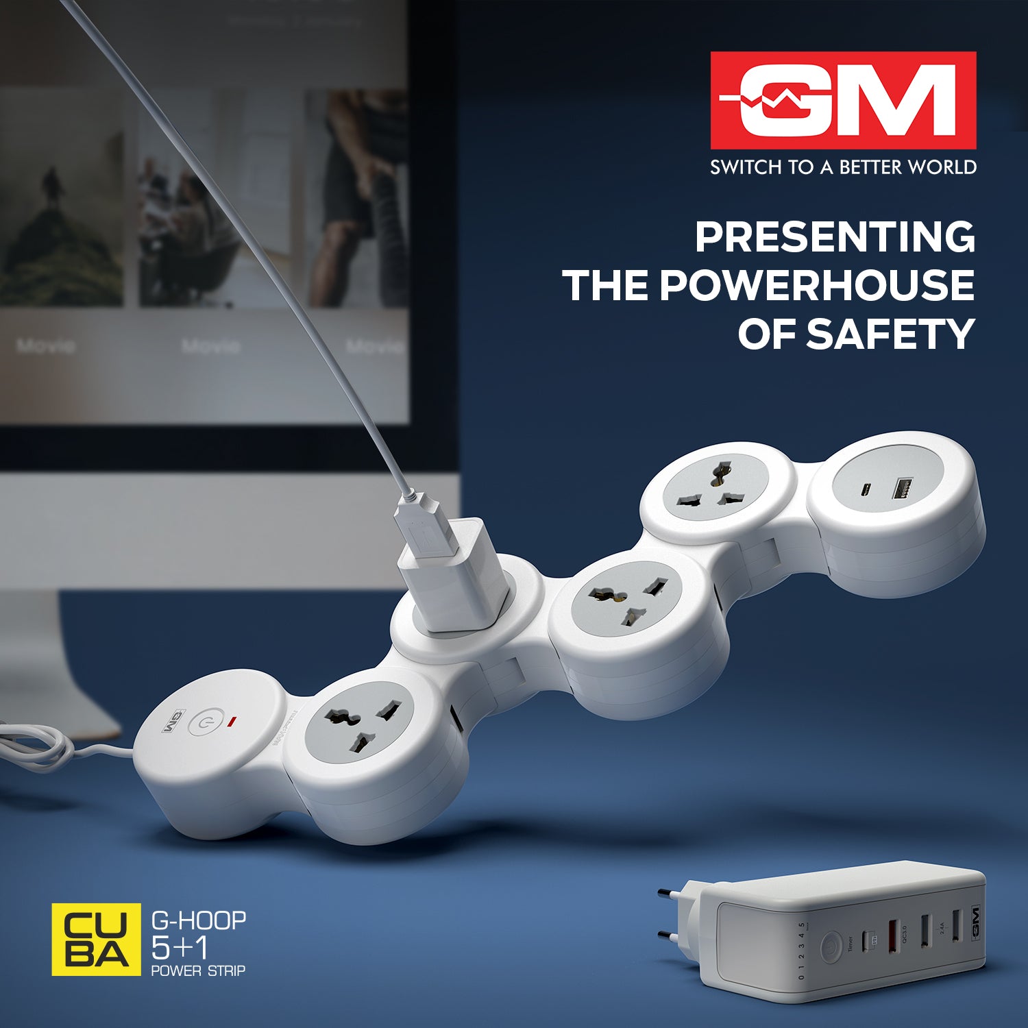 5+1 G-HOOP SPIKE GUARD WITH TYPE A & C (White)