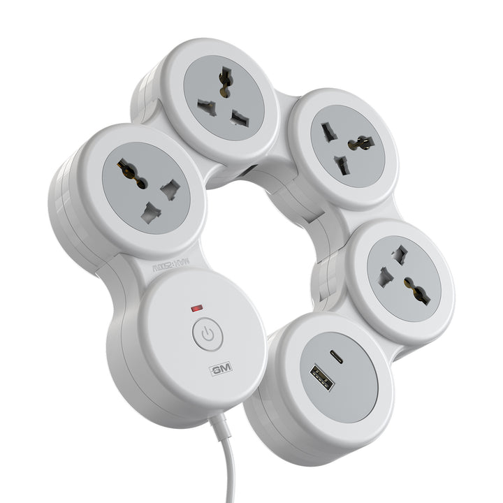 5+1 G-HOOP SPIKE GUARD WITH TYPE A & C (White)