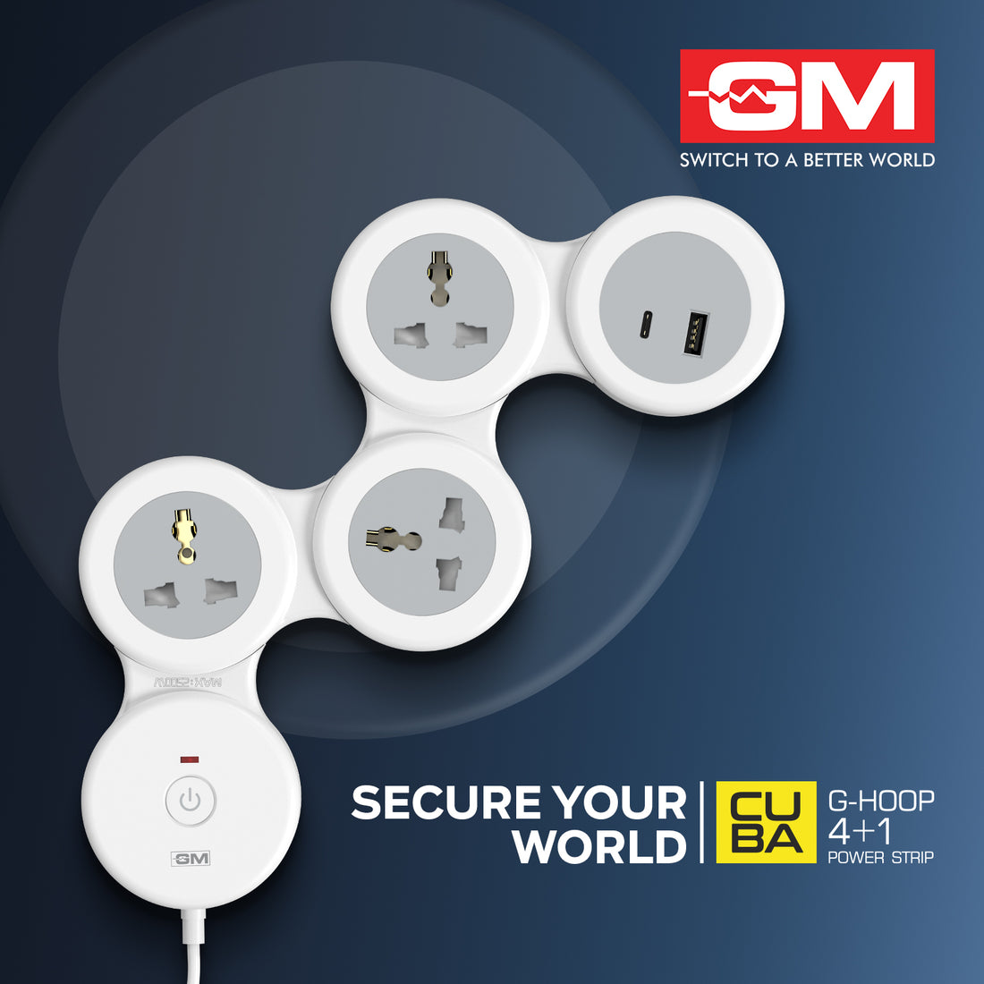 4+1 G-HOOP SPIKE GUARD WITH TYPE A & C (White)