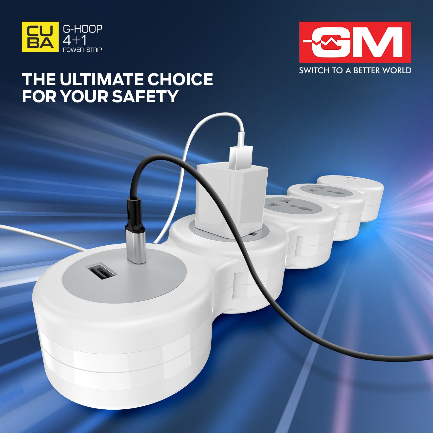 4+1 G-HOOP SPIKE GUARD WITH TYPE A & C (White)