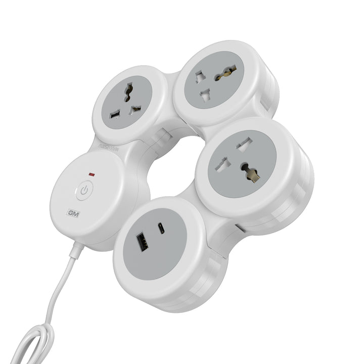 4+1 G-HOOP SPIKE GUARD WITH TYPE A & C (White)