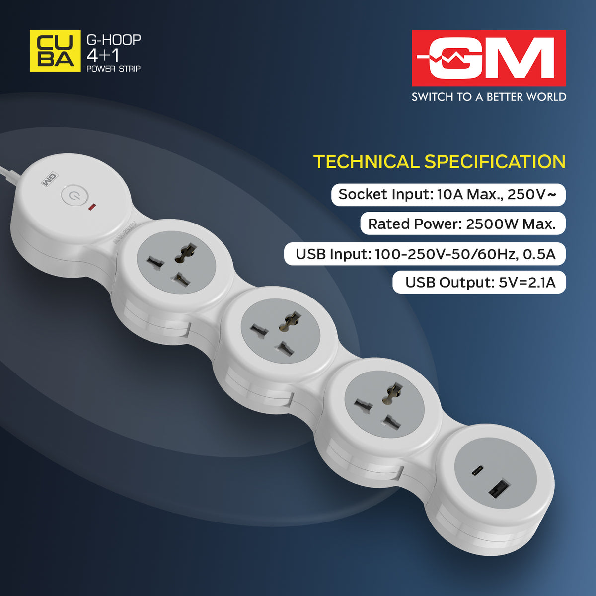 4+1 G-HOOP SPIKE GUARD WITH TYPE A & C (White) – GM MODULAR