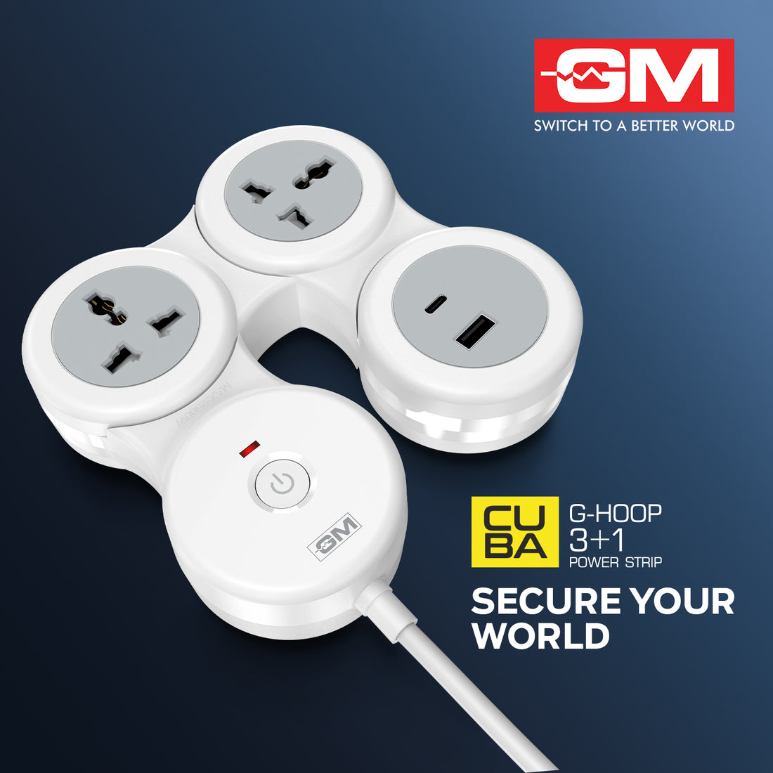 3+1 G-HOOP SPIKE GUARD WITH TYPE A & C (White)