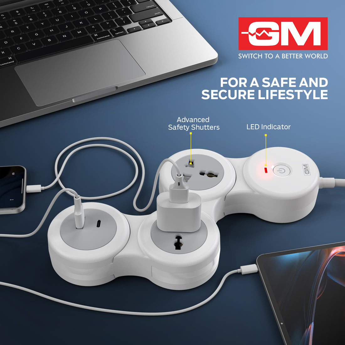 3+1 G-HOOP SPIKE GUARD WITH TYPE A & C (White)