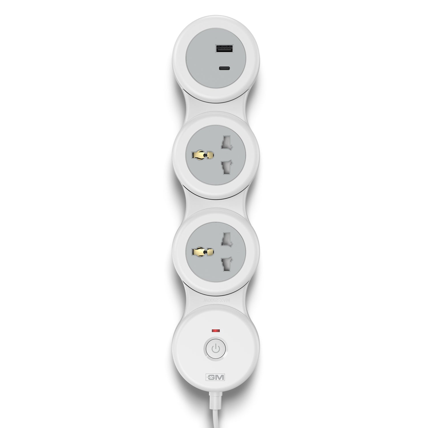 3+1 G-HOOP SPIKE GUARD WITH TYPE A & C (White)