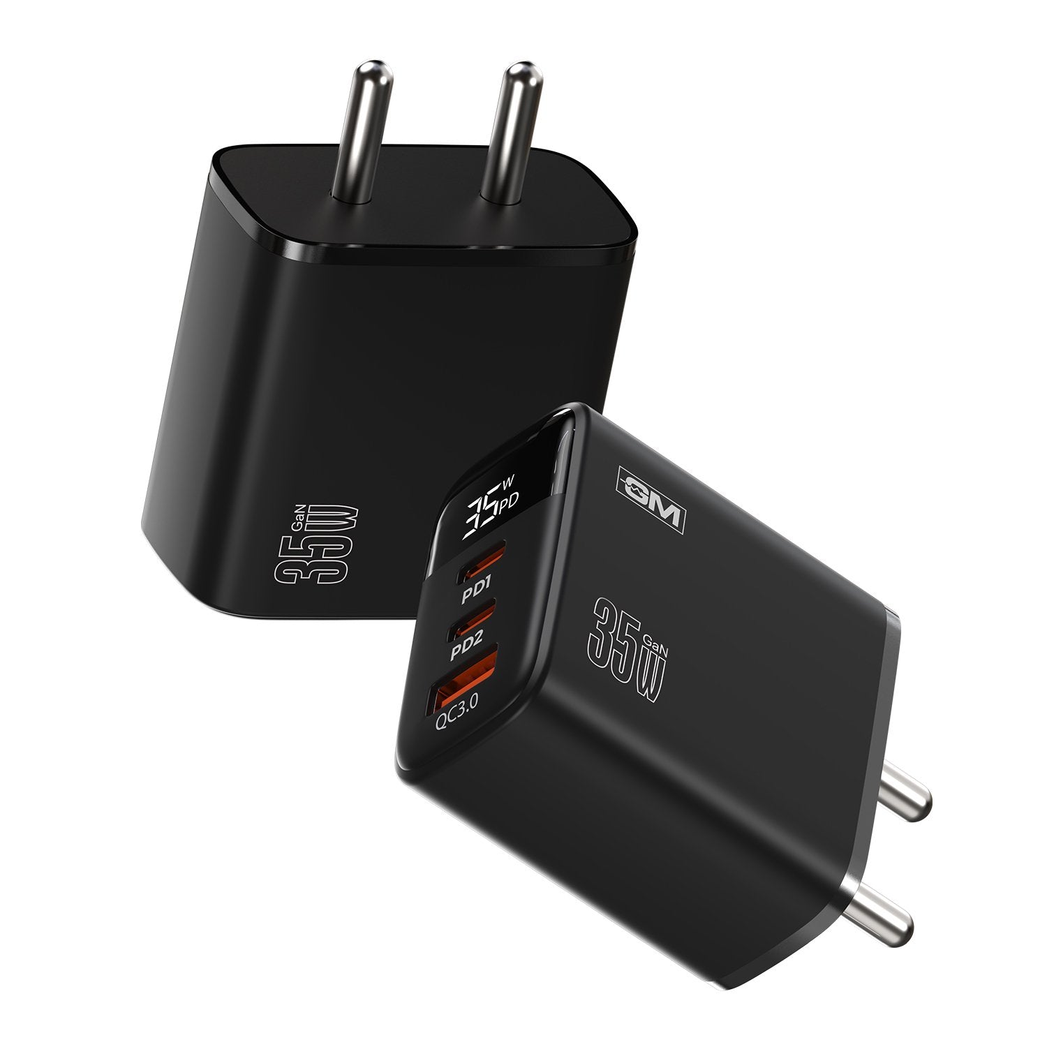 G+ 35W Adapter with LED Display  - Black