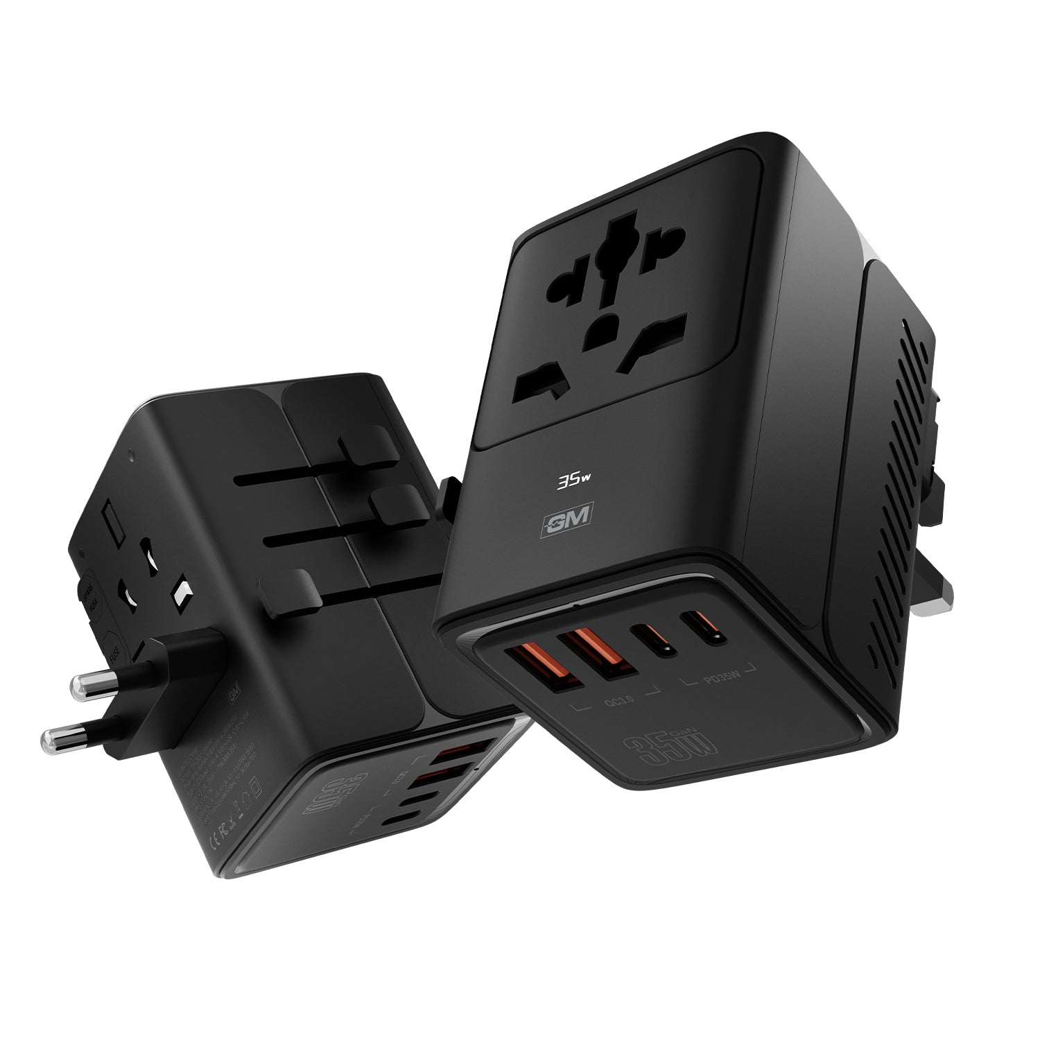 G+ Travelsmart Adapter with Display 35W (BLACK)