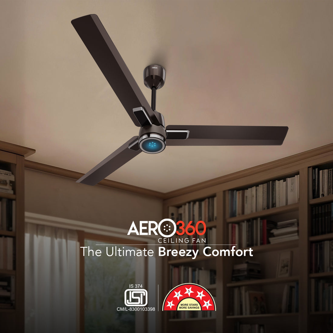 GM Aero 360 - Ceiling Fan (Gunmetal)