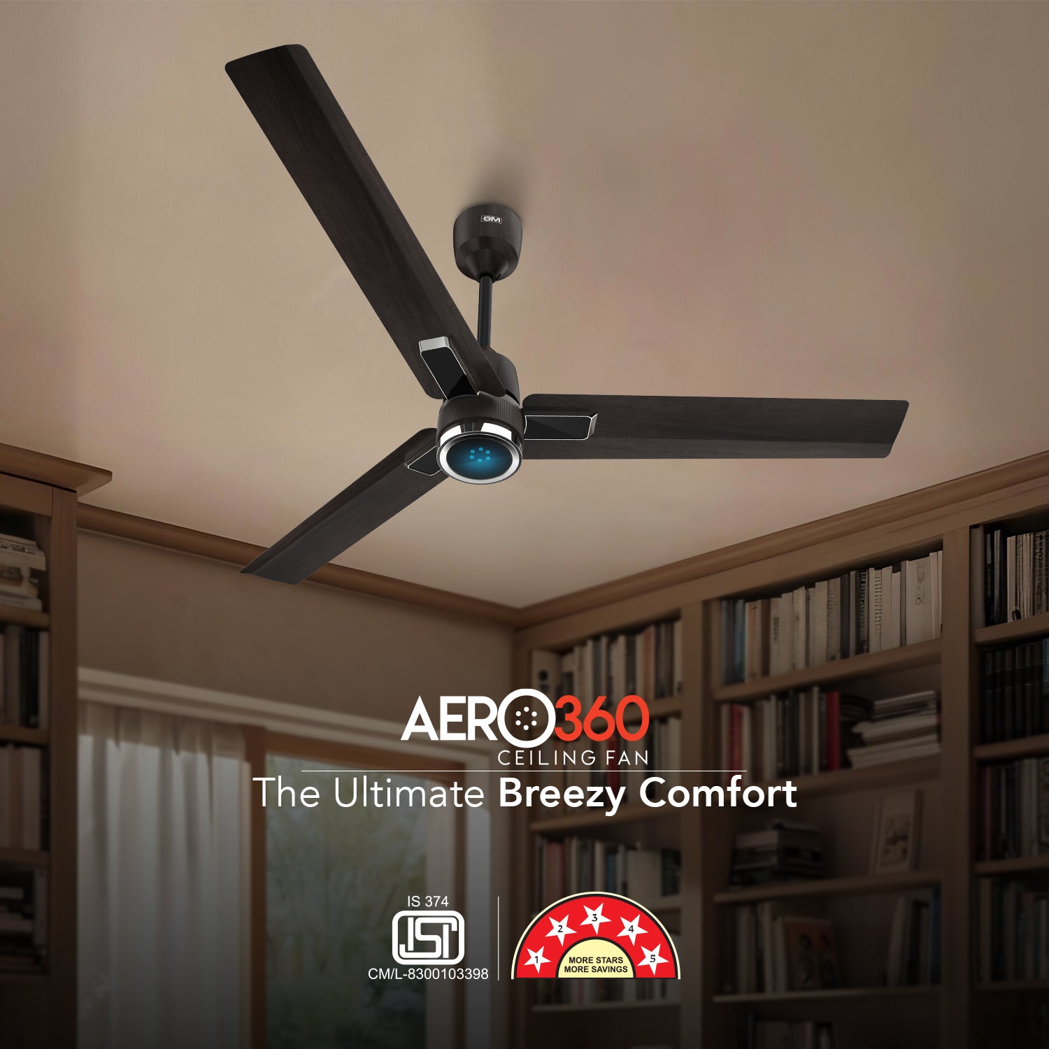 GM Aero 360 - Ceiling Fan (Gunmetal)