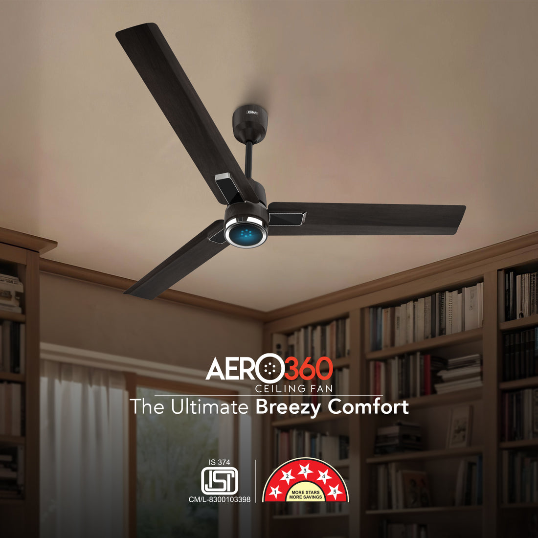 GM Aero 360 - Ceiling Fan (Gunmetal)