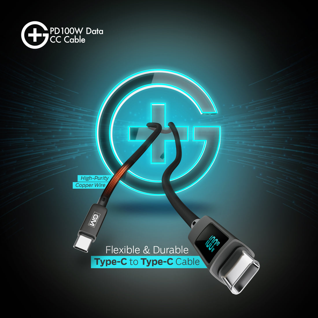 G+ PD Data CC Cable - 100W (GREY)