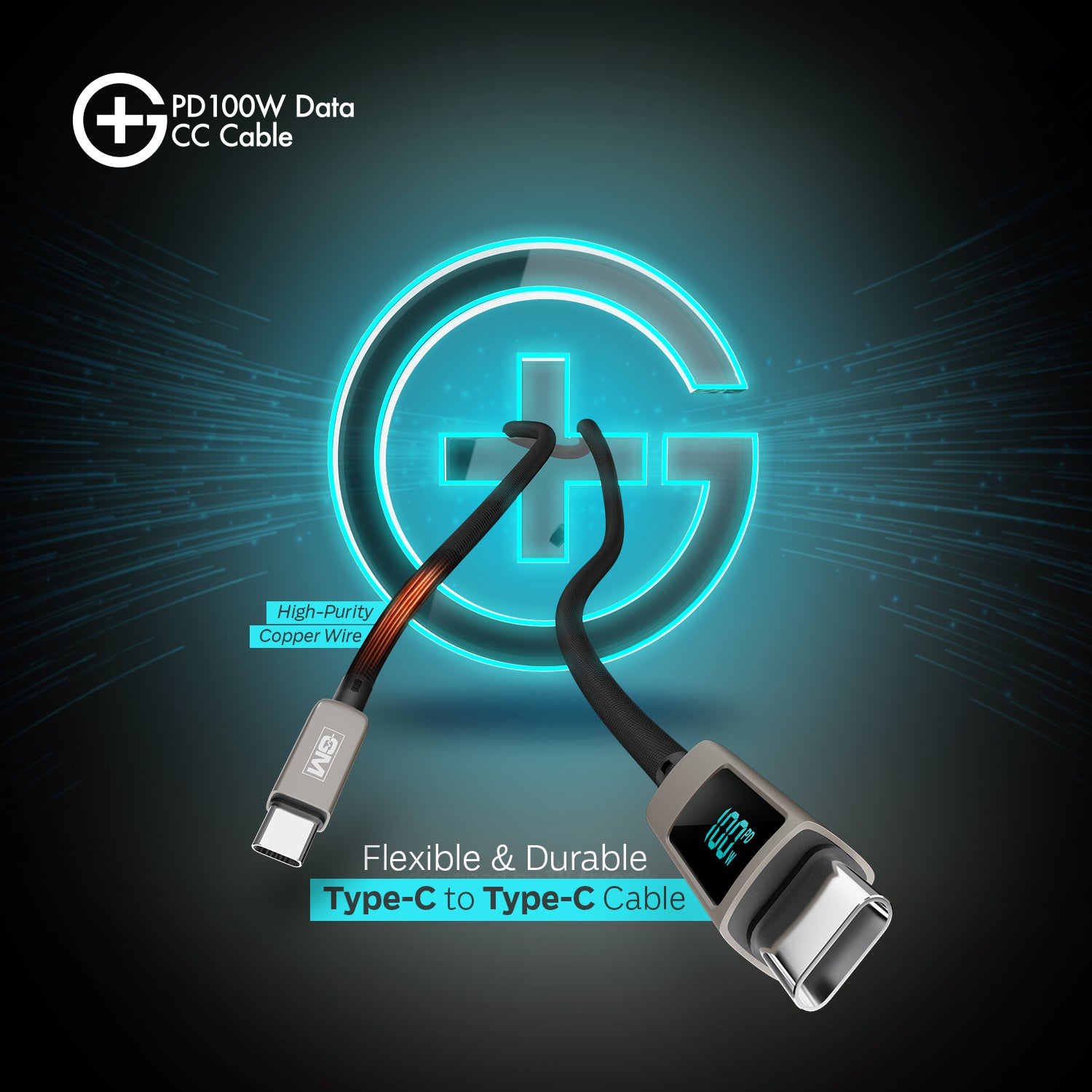 G+ PD Data CC Cable - 100W (GOLD)