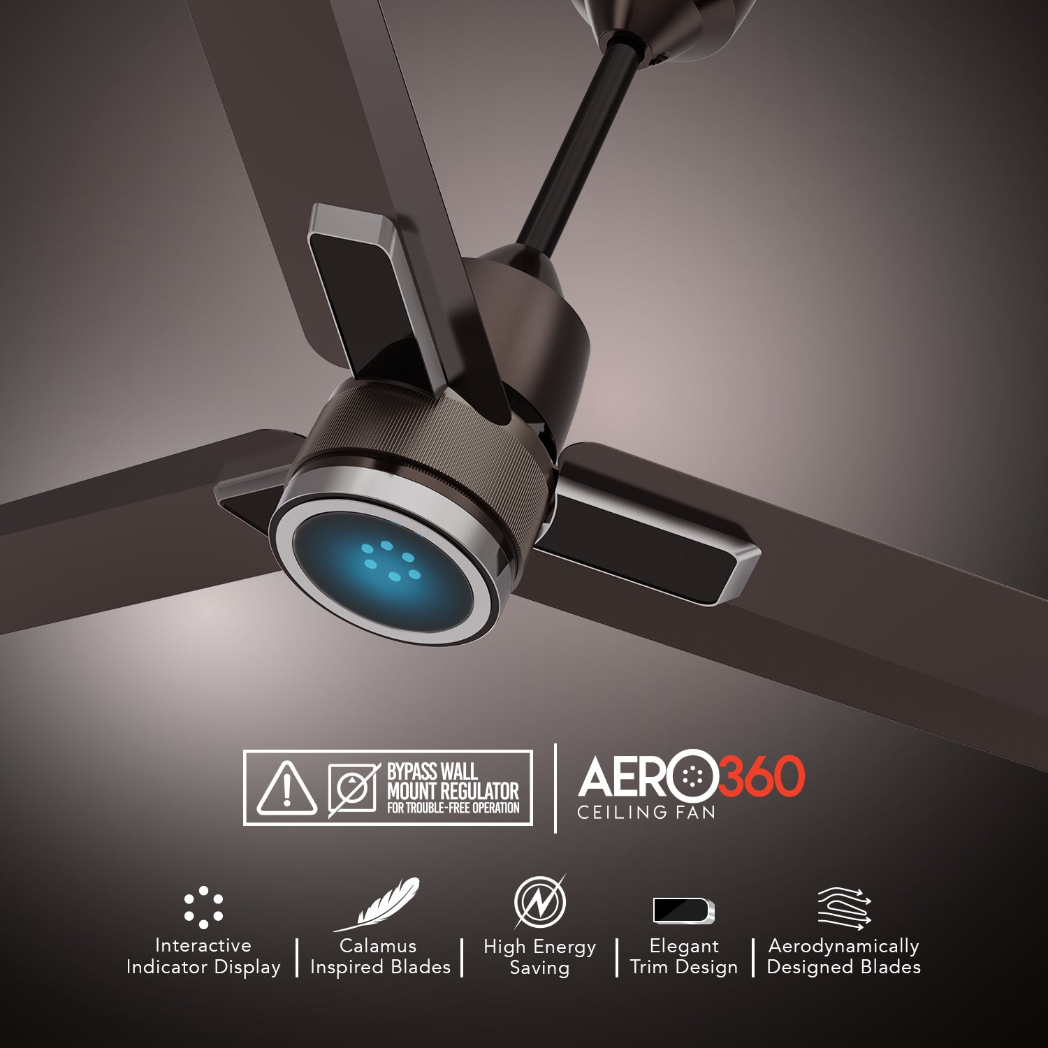 GM Aero 360 - Ceiling Fan (Gunmetal)