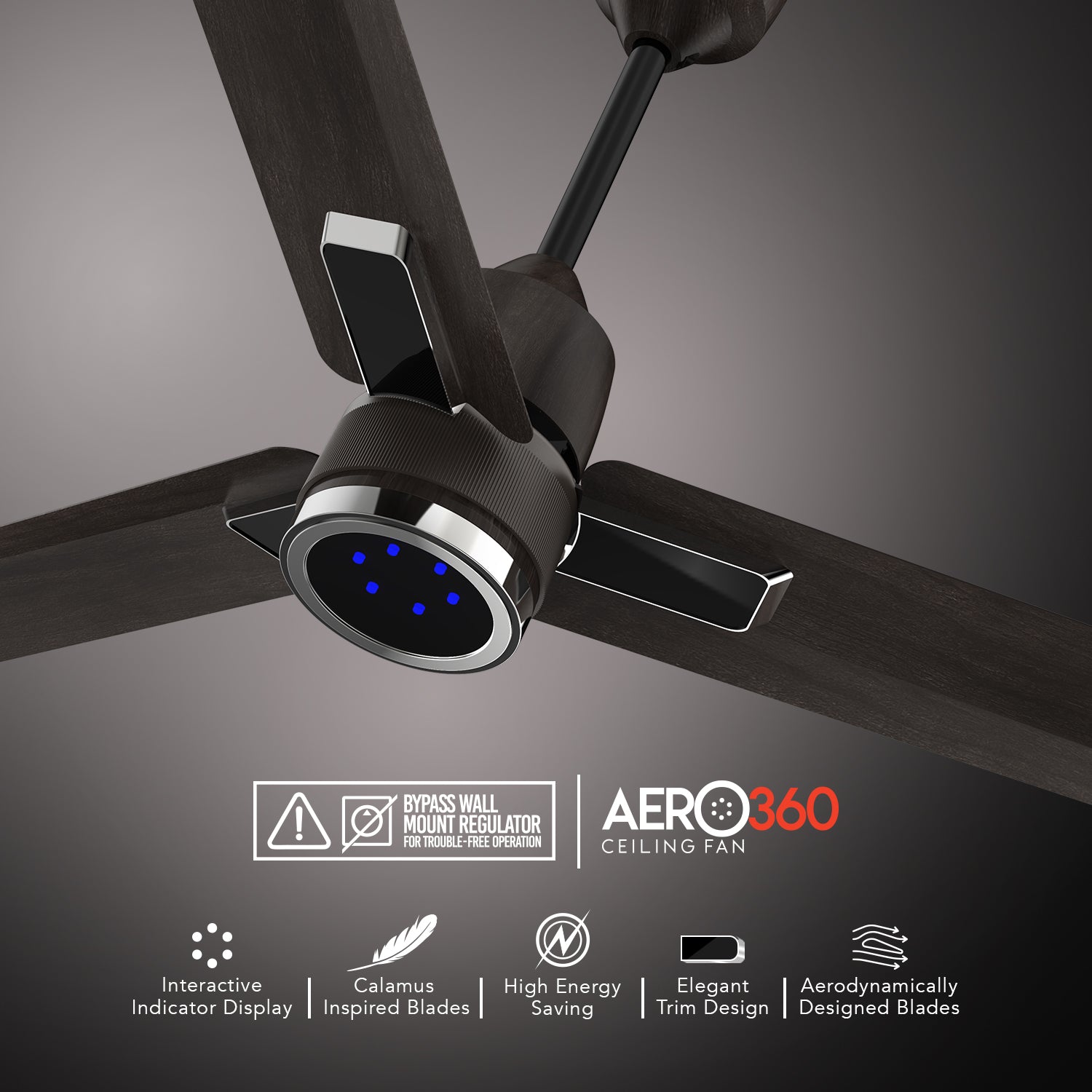 GM Aero 360 - Ceiling Fan (Gunmetal)
