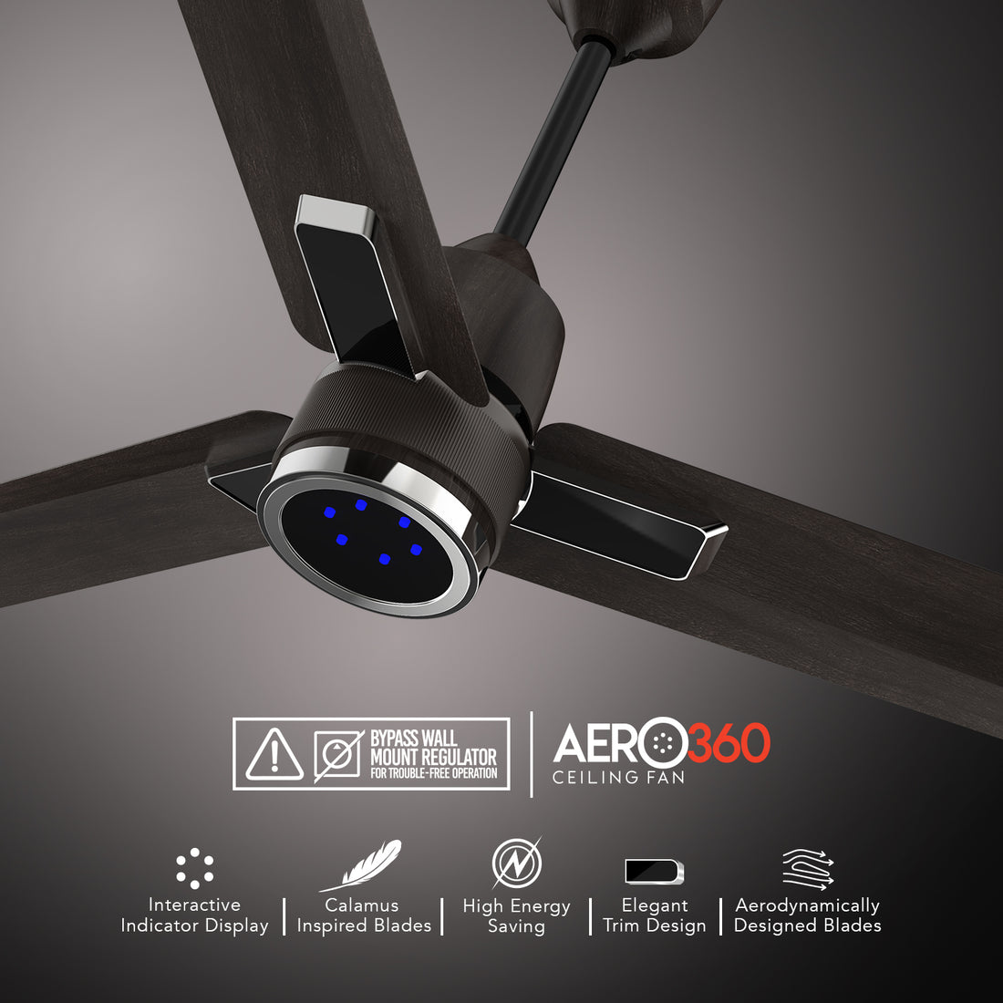 GM Aero 360 - Ceiling Fan (Gunmetal)