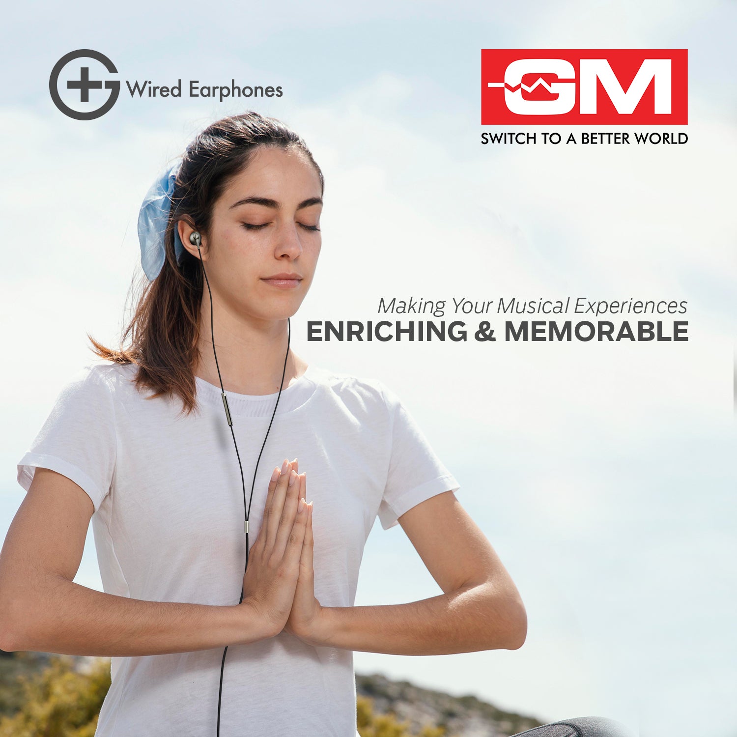 WIRED EARPHONES - HALF-IN EAR DESIGN - 3.5 MM (Tarnish)