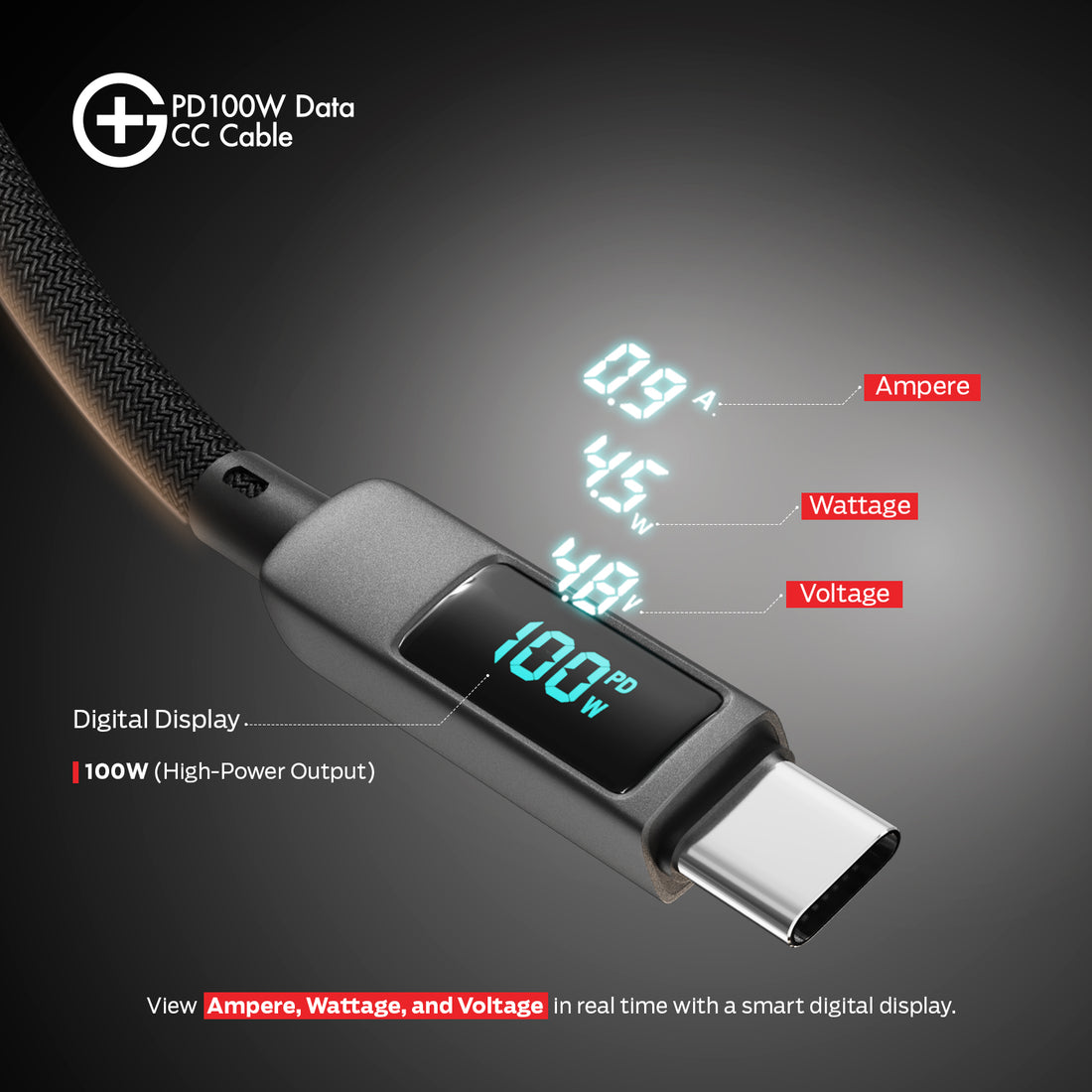G+ PD Data CC Cable - 100W (GREY)
