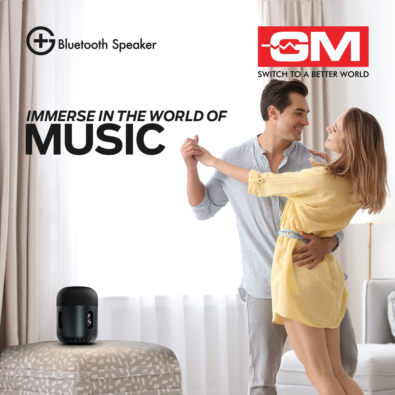 Bluetooth Speaker - 60W, BT 5.0, VOICE CONTROL, 15H PLAYTIME