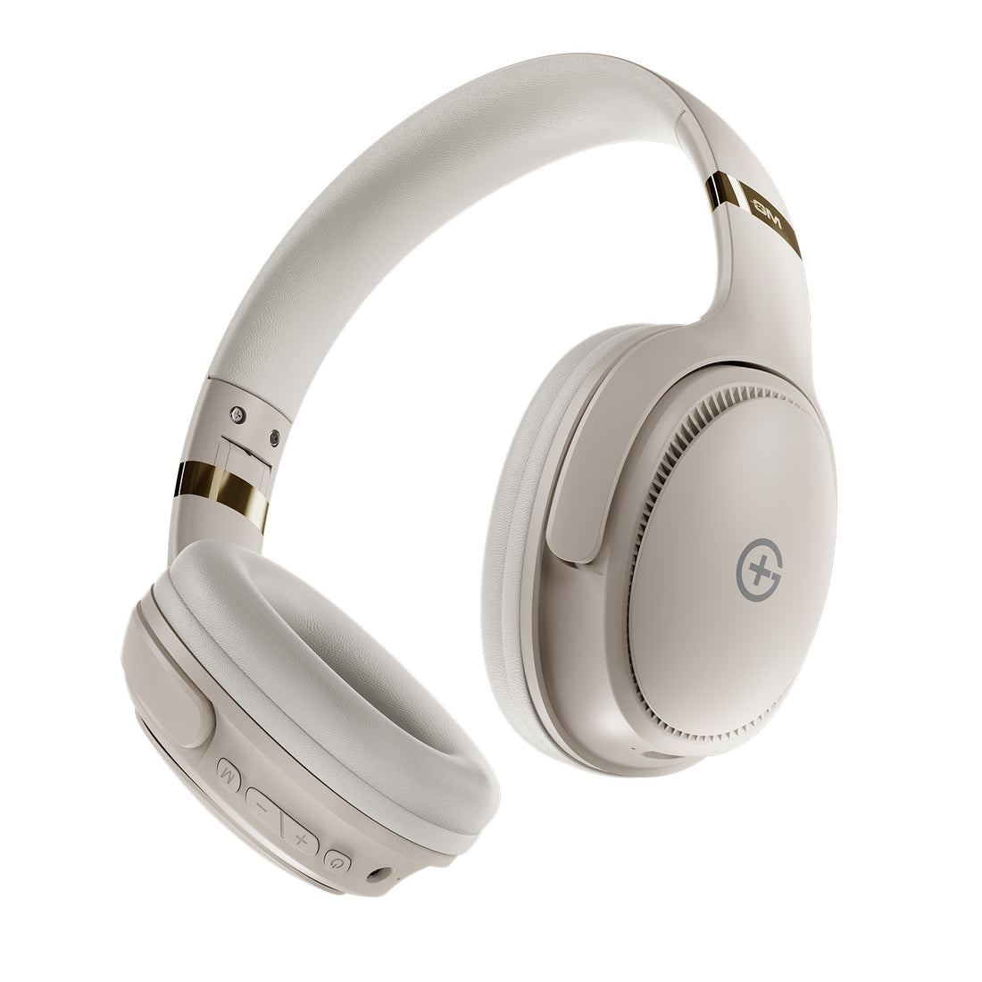 HEADPHONES - BT 5.3, 55H, PURE BASS, LOW LATENCY (Beige)
