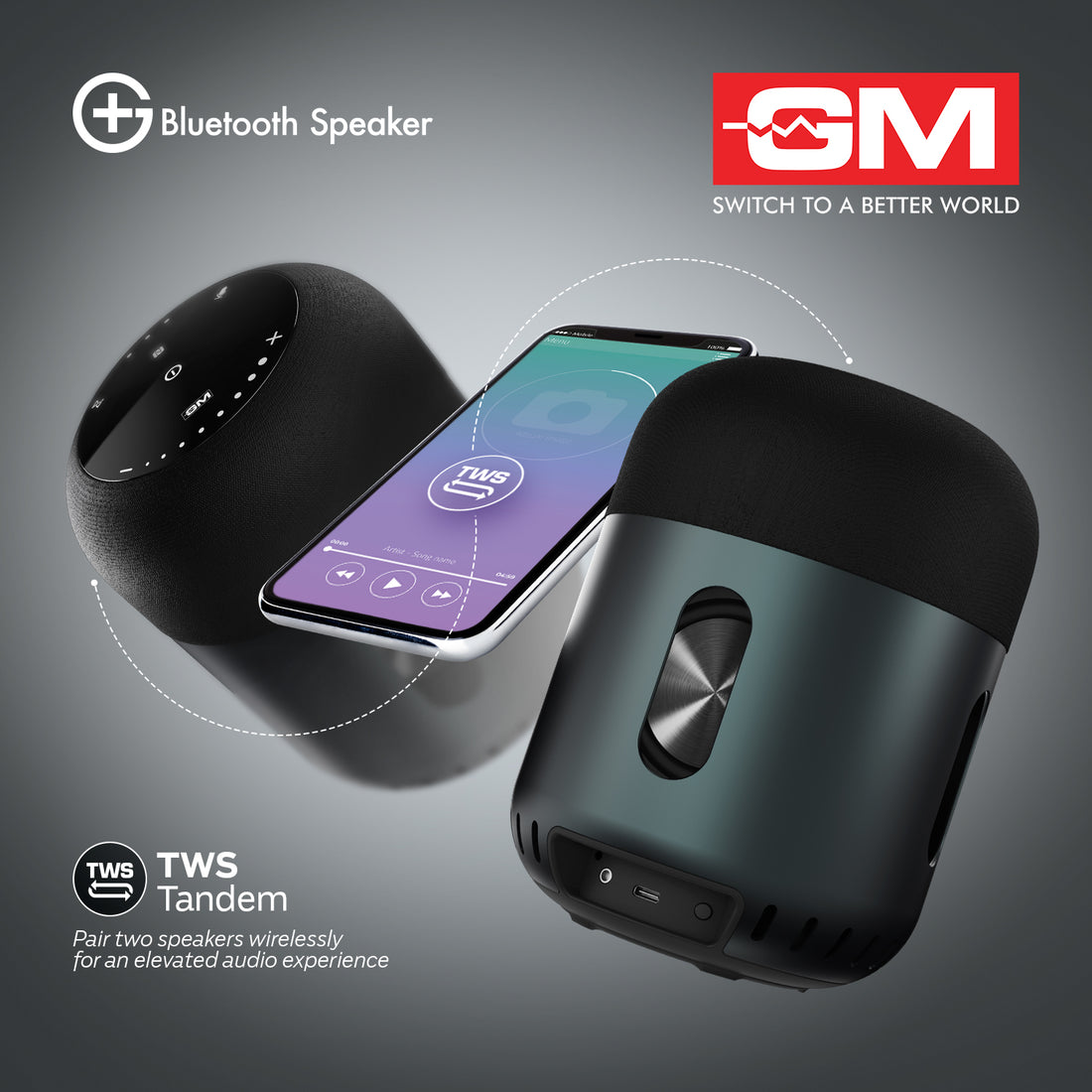 Bluetooth Speaker - 60W, BT 5.0, VOICE CONTROL, 15H PLAYTIME