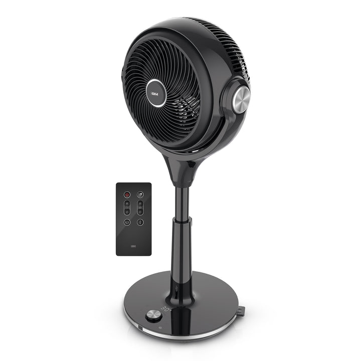 GM Airmate Pro Pedestal Fan with Remote (Black)