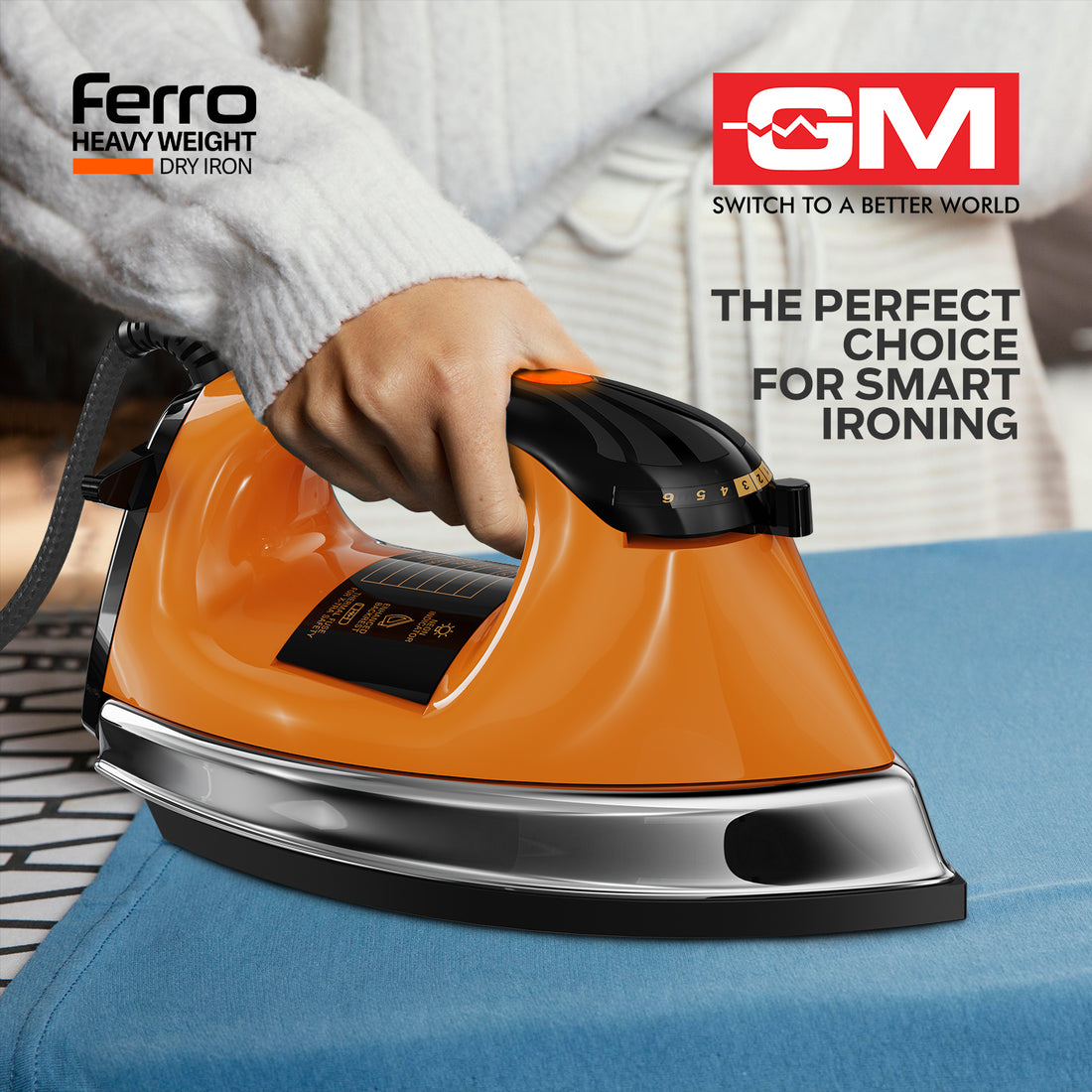 FERRO 1200 WATT HEAVYWEIGHT DRY IRON