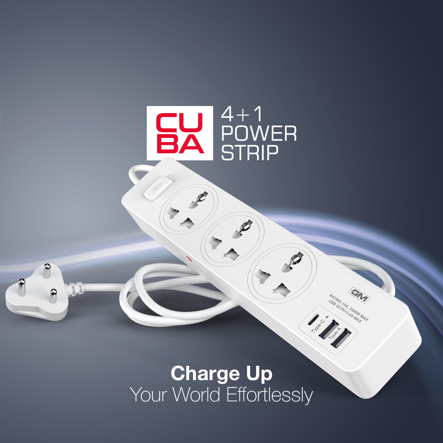 GM Cuba 3341 Extension Board 240 Volts (White)