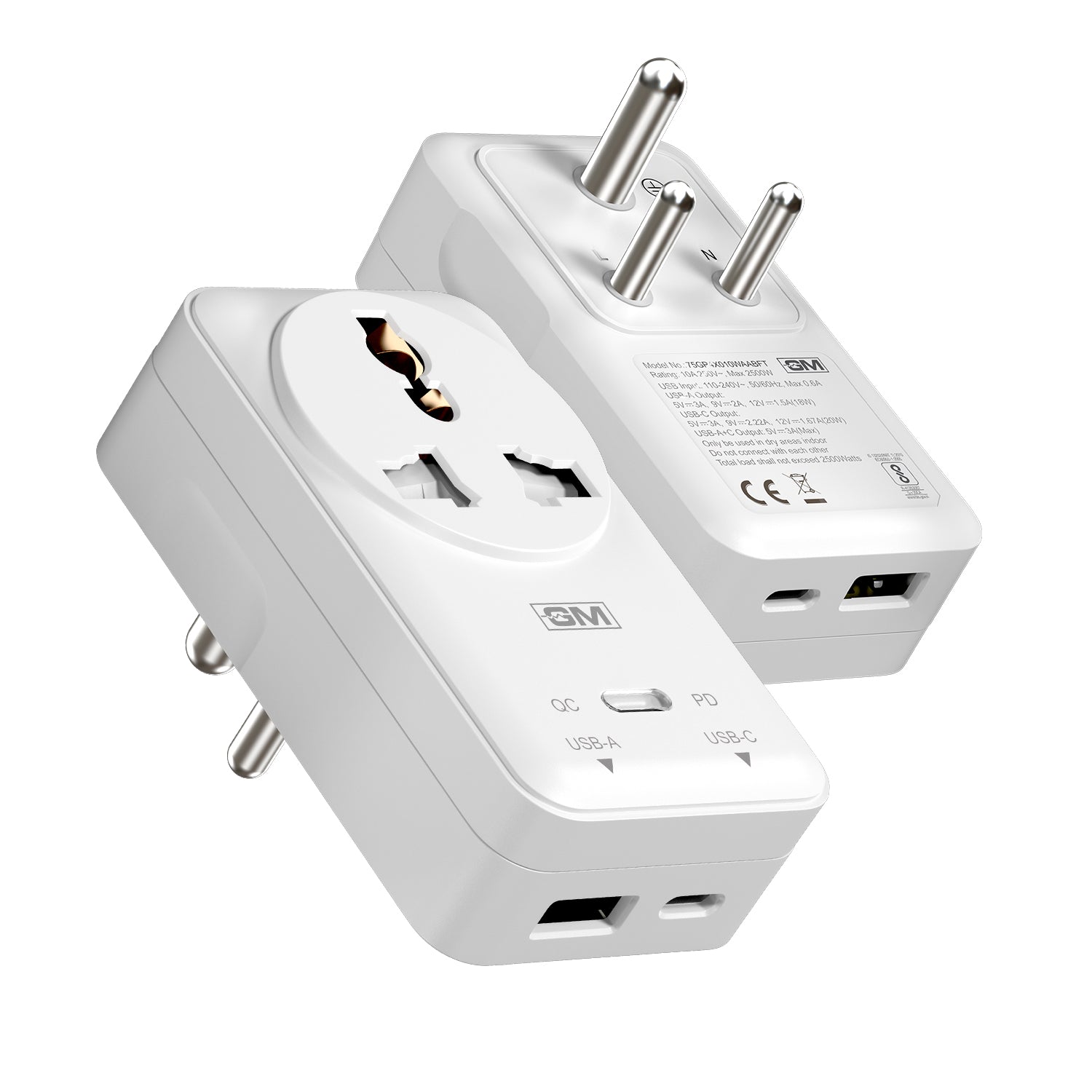 G+ PD Adapter with 2500W Socket 20W (WHITE)