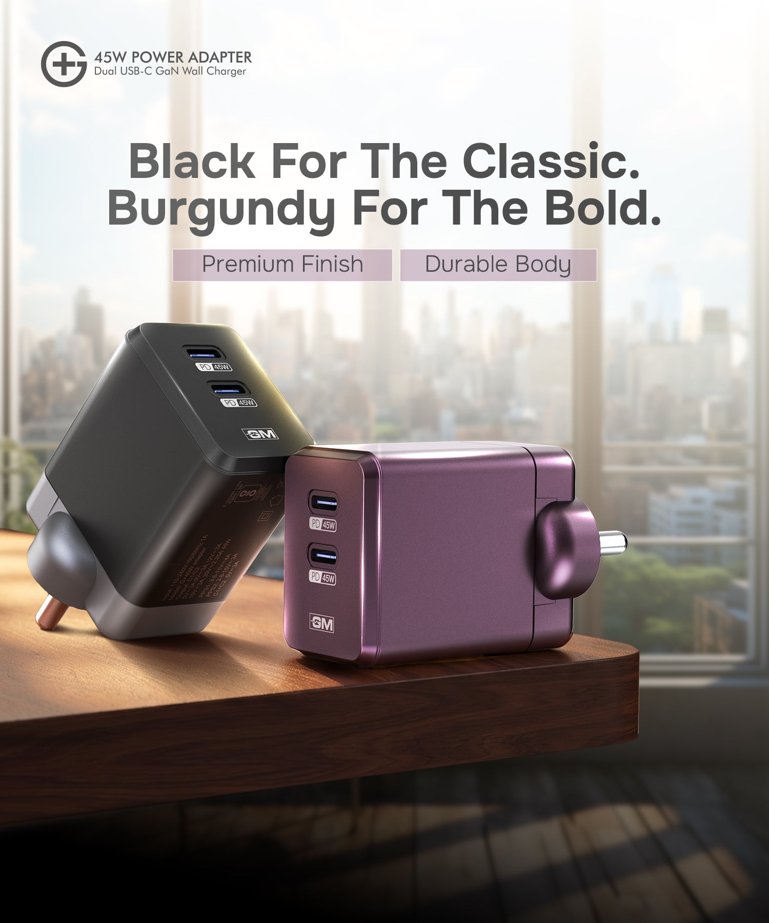 GM G+ 45W Adapter - Cherry