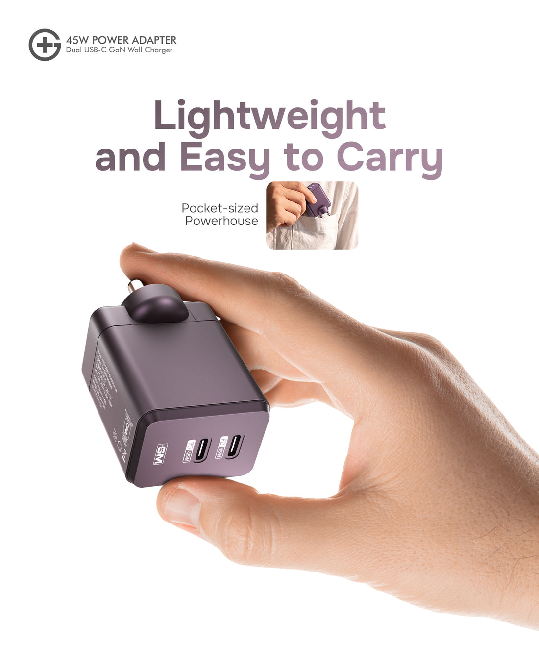 GM G+ 45W Adapter - Cherry
