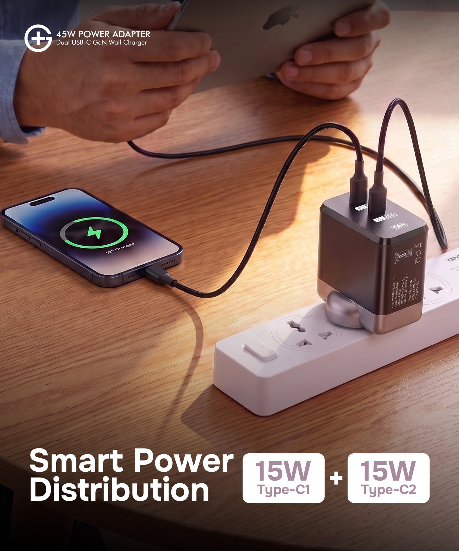 GM G+ 45W Adapter - Black