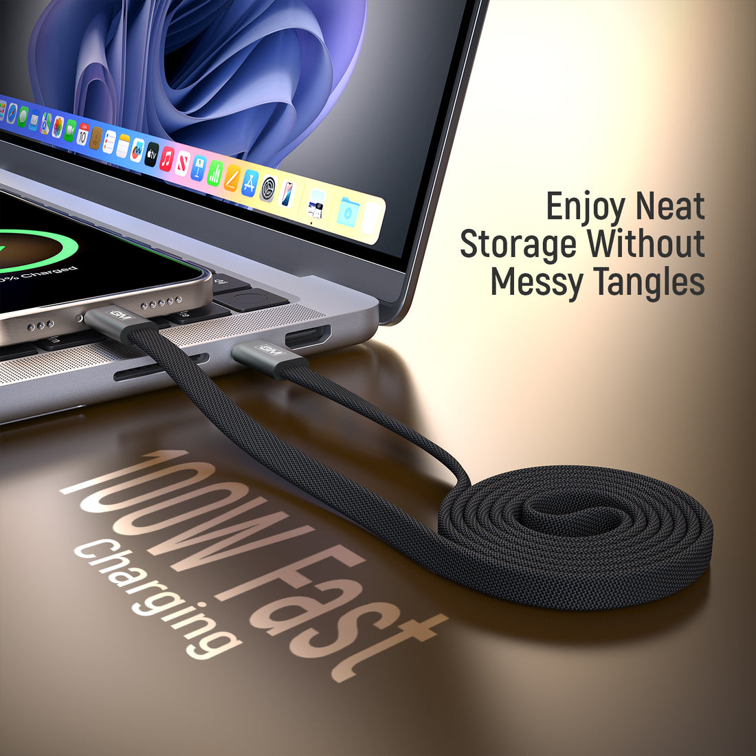 GM G+ Air Magnetic 100W C-C Cable (Grey)