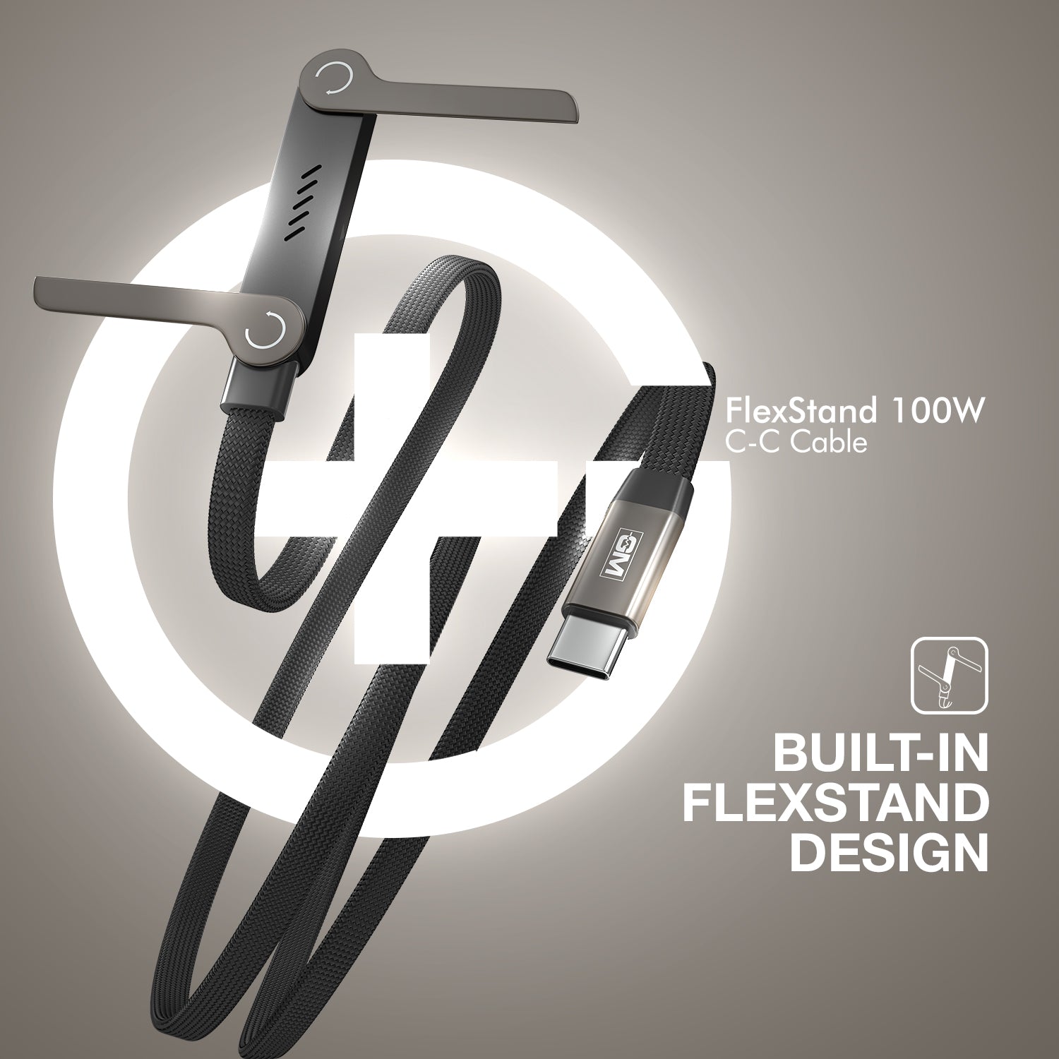 GM G+ FlexStand 100W C-C Cable (Black)